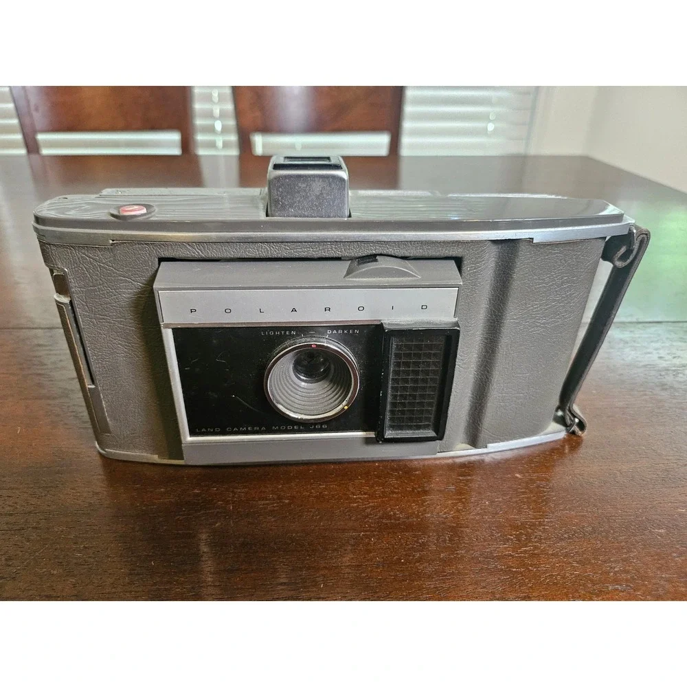 Polaroid Land Camera Model J66 Vintage Grey Instant Film Camera